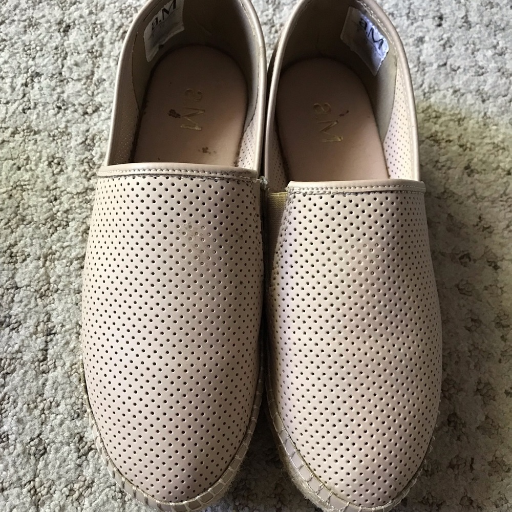 Inkkas brand platform vegan tan espadrilles